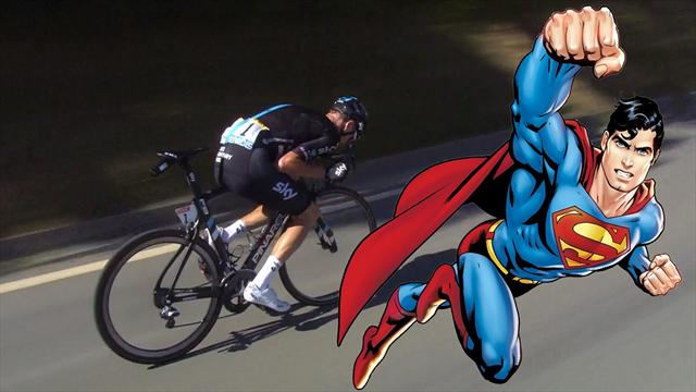 Ciclismo e discesa: qual è la posizione più efficace? Viaggio aerodinamico tra Froome e... Superman!