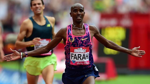 Mo Farah wins 3000m at Anniversary Games in London