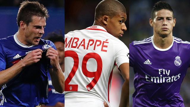 Azpilicueta , Mbappé, y James Rodríguez, los nombres del día Azpilicueta , Mbappé, y James Rodríguez, los nombres del día