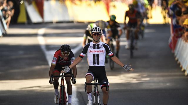 A Rodez è il giorno di Matthews, Fabio Aru perde la maglia gialla ed è a 19" da Froome A Rodez è il giorno di Matthews, Fabio Aru perde la maglia gialla ed è a 19" da Froome