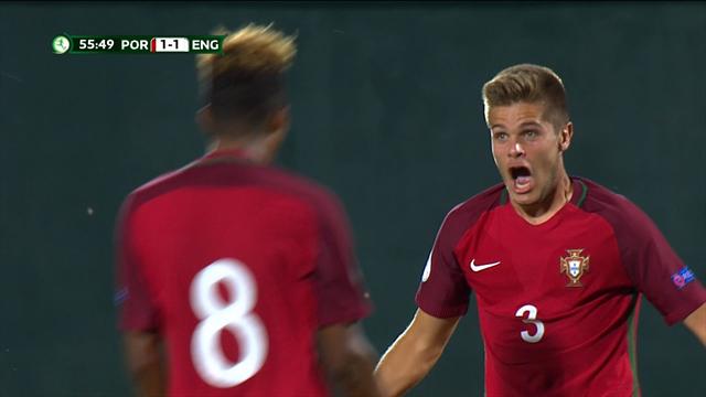 Europeo Sub'19, Portugal-Inglaterra (Final): Desafortunado despeje de Sterling que acabó en propia Europeo Sub'19, Portugal-Inglaterra (Final): Desafortunado despeje de Sterling que acabó en propia