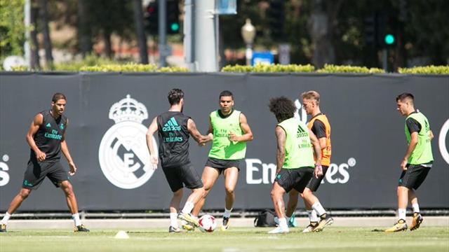 Ramos se entrena por primera vez con el Real