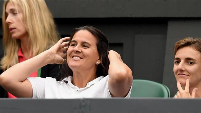 Conchita deja entrever que no seguirá en el equipo de Muguruza