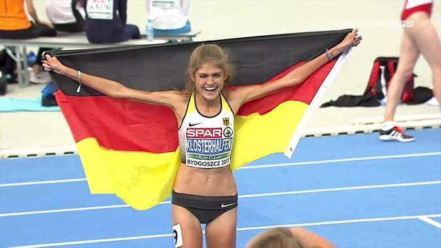 Europameisterin! Klosterhalfen läuft souverän zum U23-Titel Europameisterin! Klosterhalfen läuft souverän zum U23-Titel