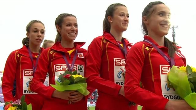 Europeos sub-23: El relevo 4x100 femenino español hace historia con su primer oro