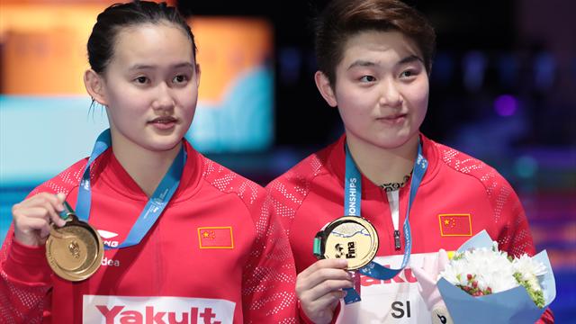 China gewinnt Gold im Turm-Synchronspringen der Frauen