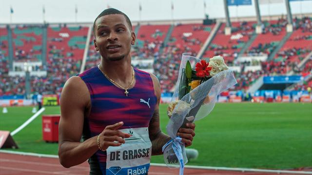 De Grasse wins 200m to book Diamond League finals spot