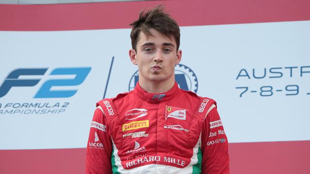 Leclerc au volant de la Ferrari SF70H à Budapest