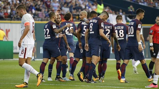 Débuts réussis d’Alves avec le PSG, vainqueur de l’AS Rome