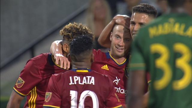 Beckerman a marqué de loin avant son exclusion mais Salt Lake a gagné