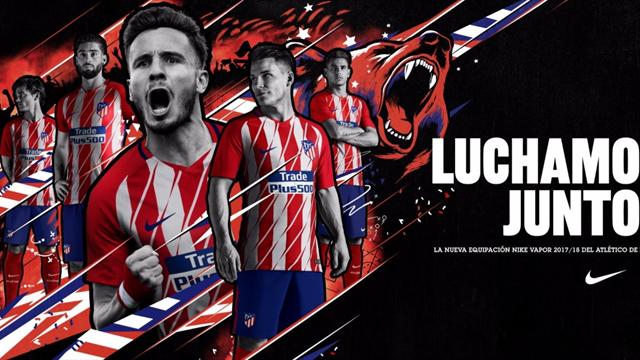 Atlético de Madrid presenta sus nuevas equipaciones
