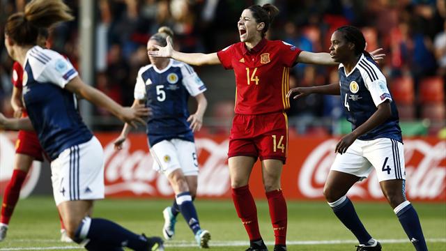 Eurocopa Femenina 2017, Escocia-España: Sin puntería pero con premio (1-0)