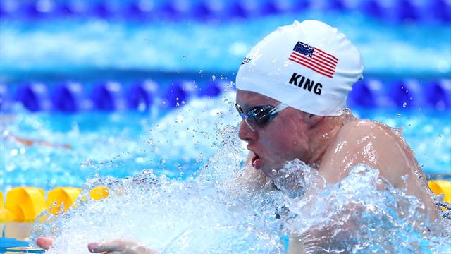 King reine du 50m brasse, record du monde à la clé