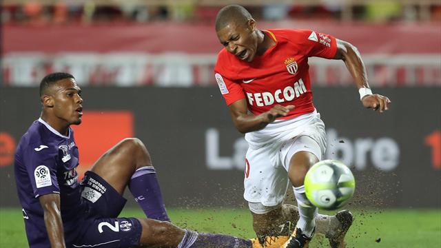 Ligue 1, Mónaco-Toulouse: Mbappé fue sustituido tras sufrir una lesión de rodilla (3-2)