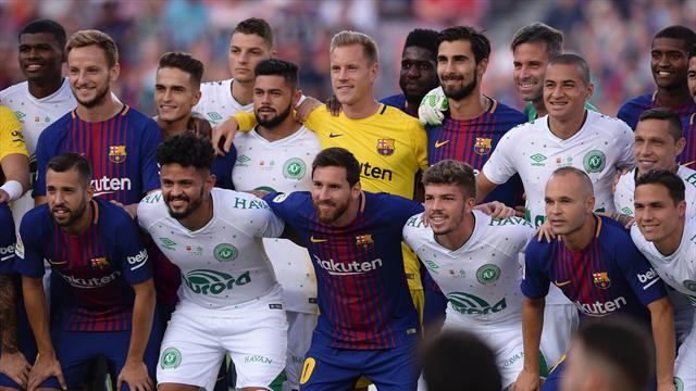Pour son premier match post Neymar, le Barça a rendu hommage à Chapecoense