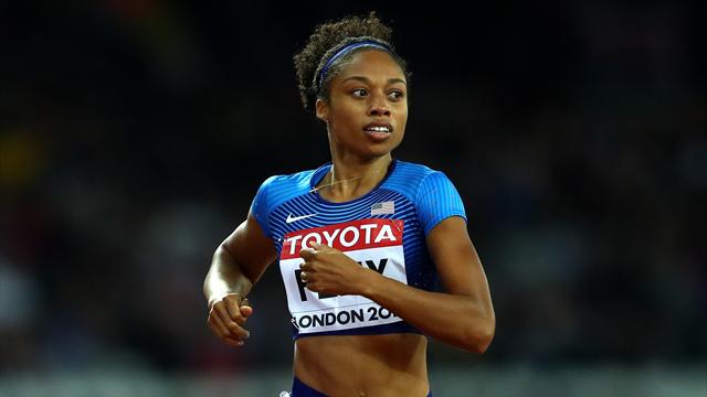 Olympic champions U.S. lead the way in women's 4x100m relay heats