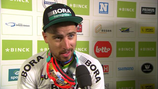 Sagan reveals why he is wearing ski goggles in the middle of summer Sagan reveals why he is wearing ski goggles in the middle of summer