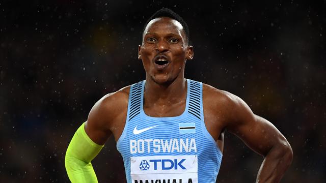 Grand favori, Makwala battu sur le 400 m