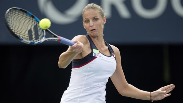 World number one Karolina Pliskova reaches Rogers Cup third round