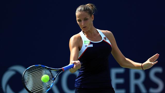 Pliskova reaches Rogers Cup quarters after Osaka retires