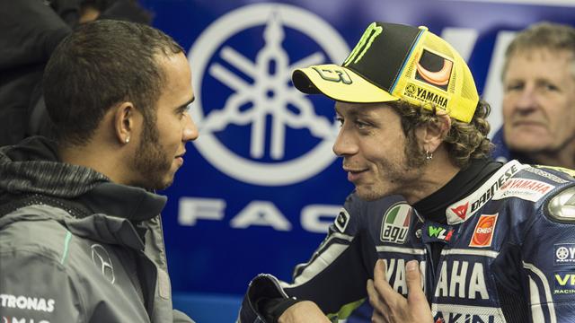 Hamilton: “Proverò una MotoGP e sfiderò Valentino Rossi al Ranch"