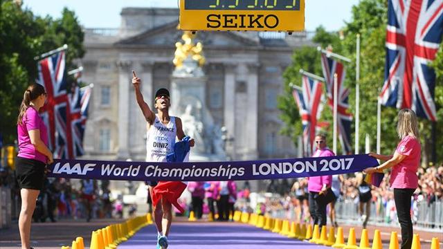 Diniz gana su primer título con el margen más grande de la historia en 50 km marcha