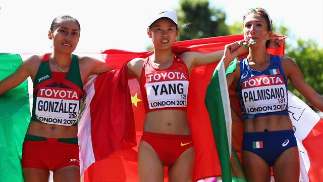 Prima medaglia per l'Italia: bronzo alla Palmisano nella marcia 20 km femminile