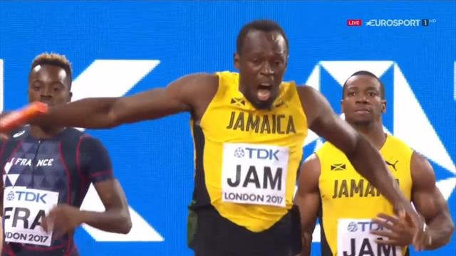 Usain Bolt crolla a terra: finale di carriera amaro Usain Bolt crolla a terra: finale di carriera amaro