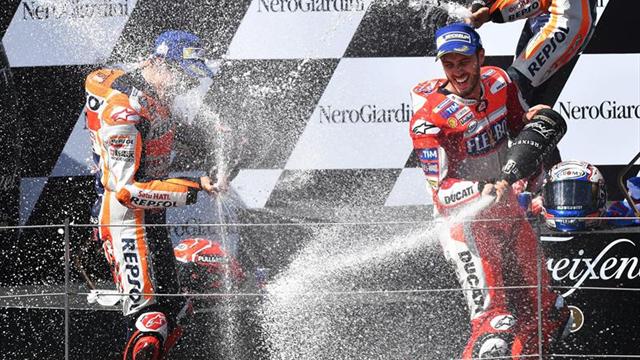 Dovizioso y Márquez protagonistas de un duelo hasta la última curva en Austria