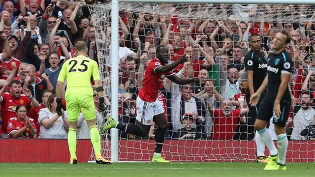 Romelu Lukaku plasma la superioridad del United, que ya es líder