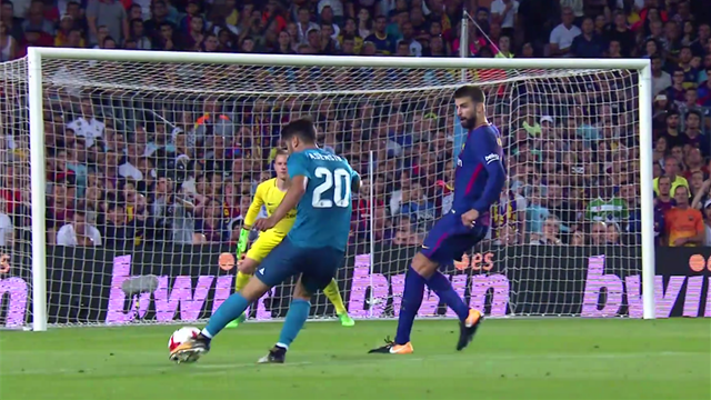 Grâce à un missile, Asensio a fait taire le Camp Nou
