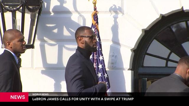 LeBron James takes a swipe at Donald Trump LeBron James takes a swipe at Donald Trump