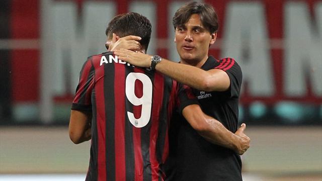 Montella: 'Contro lo Shkendija gioca André Silva. Kalinic è funzionale' Montella: 'Contro lo Shkendija gioca André Silva. Kalinic è funzionale'