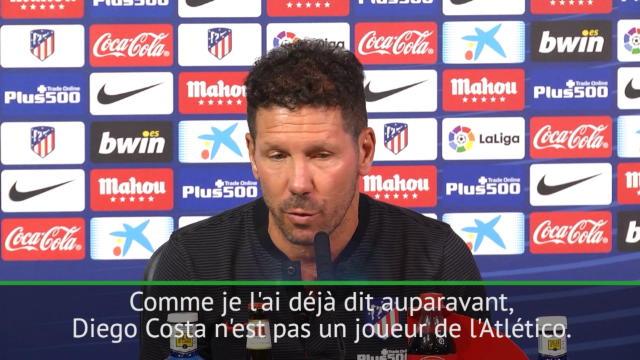 Simeone : "Diego Costa n'est pas un joueur de l'Atlético" Simeone : "Diego Costa n'est pas un joueur de l'Atlético"