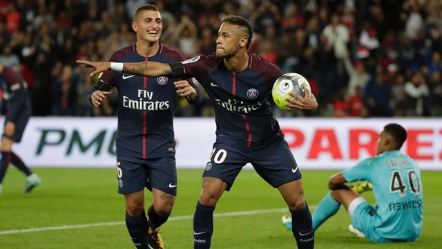 Neymar scores twice on home debut as PSG run riot