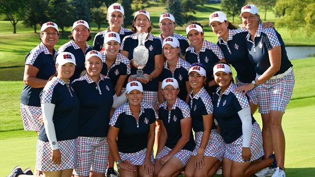 USA crush Europe to retain Solheim Cup