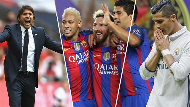 Neymar, Cristiano y Conte, los nombres del día Neymar, Cristiano y Conte, los nombres del día