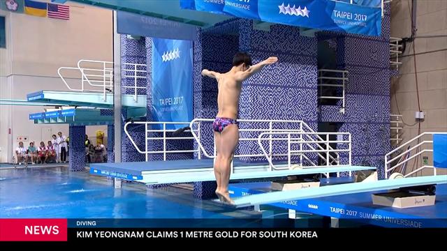 Kim Yeongnam claims 1m diving gold for South Korea Kim Yeongnam claims 1m diving gold for South Korea