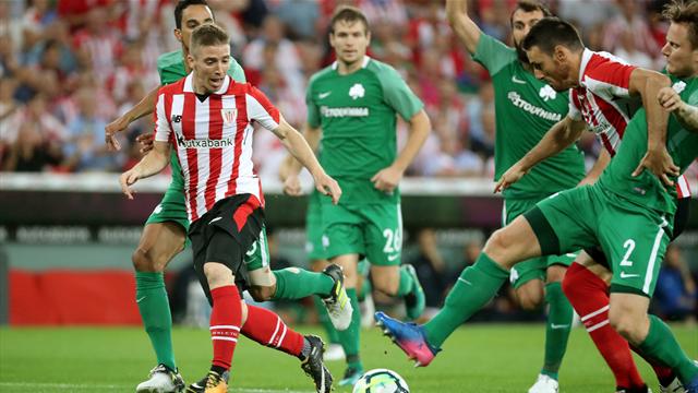 Europa League (Play-offs, vuelta), Athletic Club-Panathinaikos: Deberes hechos (1-0, global 4-2)