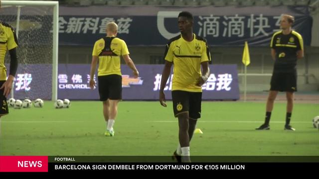 Barcelona agree deal to sign Dembele from Dortmund Barcelona agree deal to sign Dembele from Dortmund