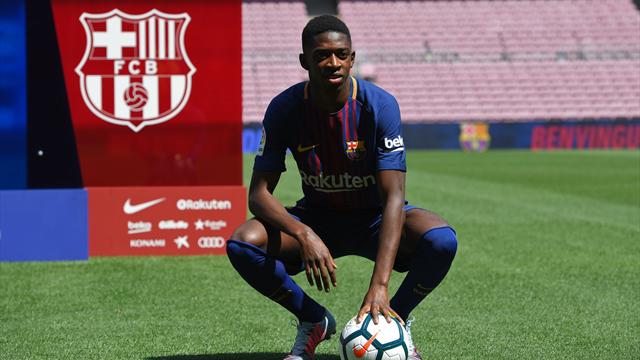 Dembélé a aussi eu droit à son petit “fail” durant sa présentation…