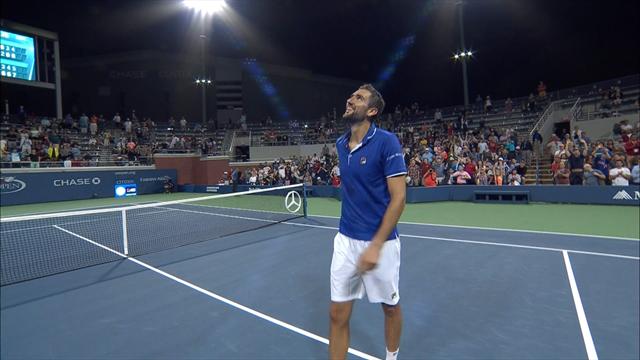 Cilic, lui, tient bien la barre : sa qualification pour le 3e tour en images