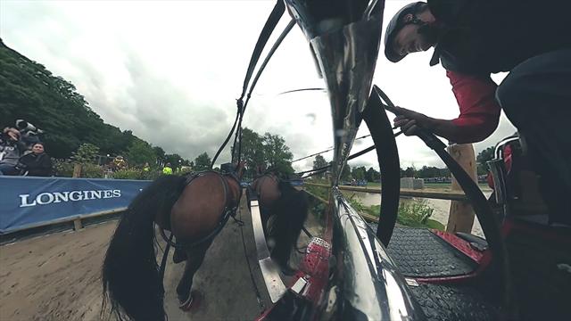 VIDÉO 360° - Dans la peau de Jérôme Voutaz, champion d'Europe d'attelage