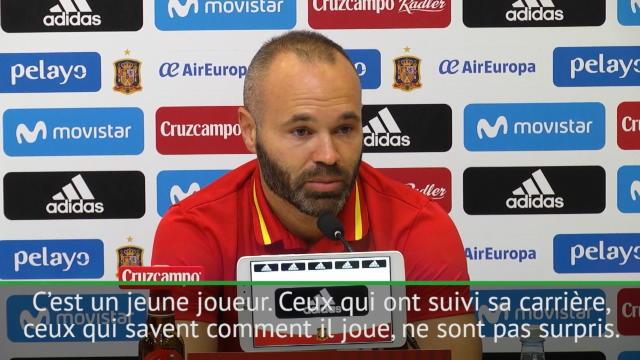 Iniesta : « Asensio ? C’est une excellente nouvelle pour l’Espagne »