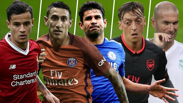 Coutinho, Di María, Costa, Ozil y Zidane, los nombres del día Coutinho, Di María, Costa, Ozil y Zidane, los nombres del día