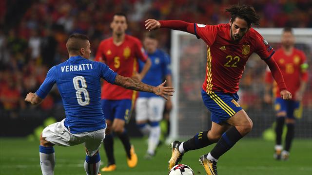 Double contact, petit pont puis sombrero : Isco a fait vivre un cauchemar à Verratti