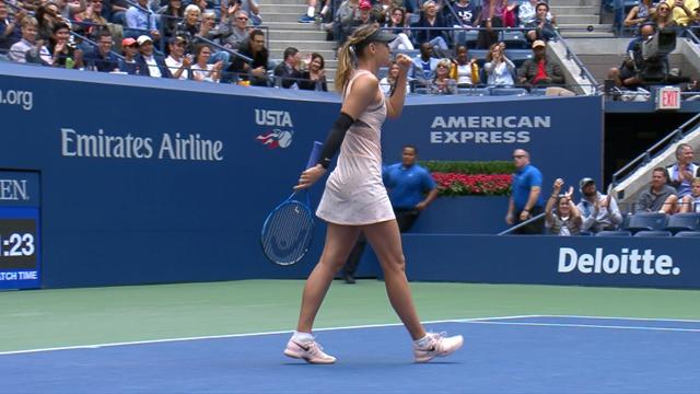 Et pourtant, Sharapova a été énorme en défense… même de la main gauche
