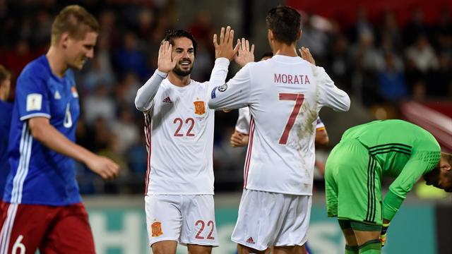 Goleada escandalosa de España ante Liechtenstein para seguir líder de grupo (0-8)