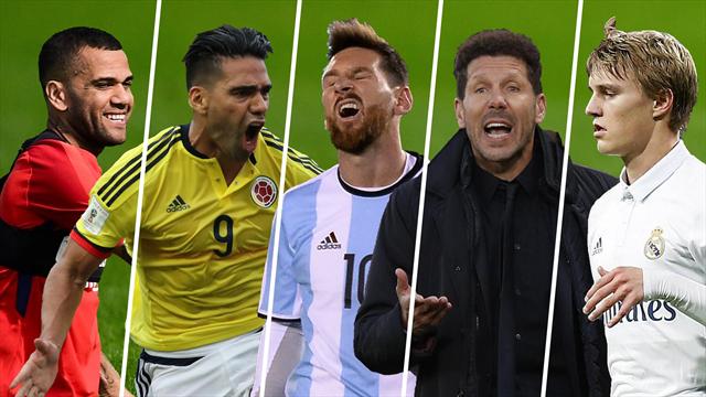 Alves, Falcao, Messi, Simeone y Odegaard, los nombres del día Alves, Falcao, Messi, Simeone y Odegaard, los nombres del día