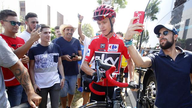 Utmattet Froome fikk trøbbel